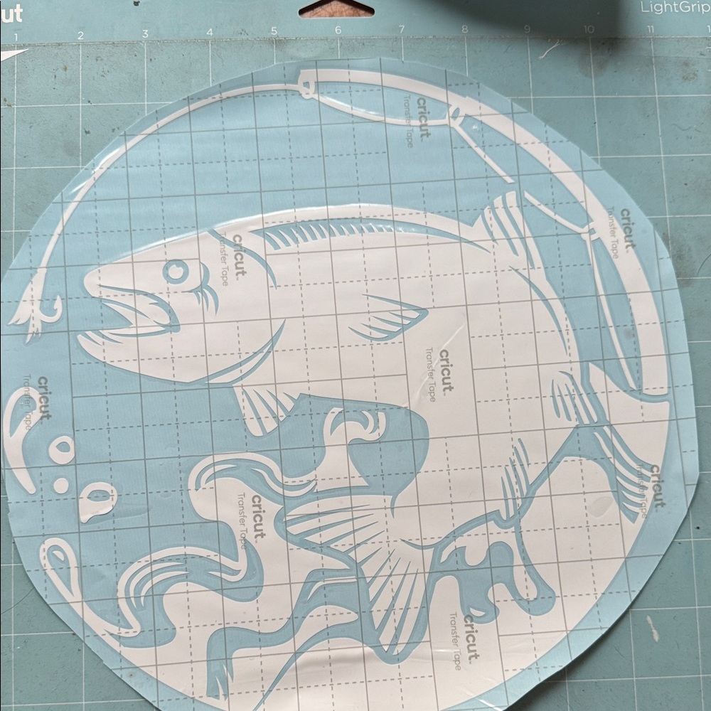 Cricut Aqua Fish Design Stencil